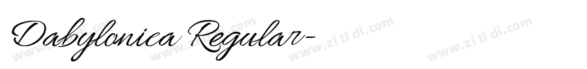 Dabylonica Regular字体转换 Dabylonica Regular字体转换